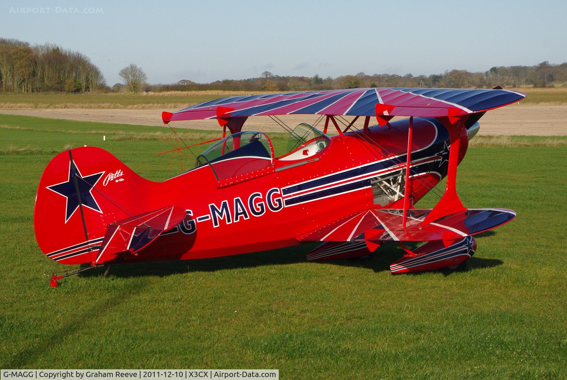 G-MAGG, 1983 Pitts S-1SE Special C/N PFA 009-10873, Parked at Northrepps.