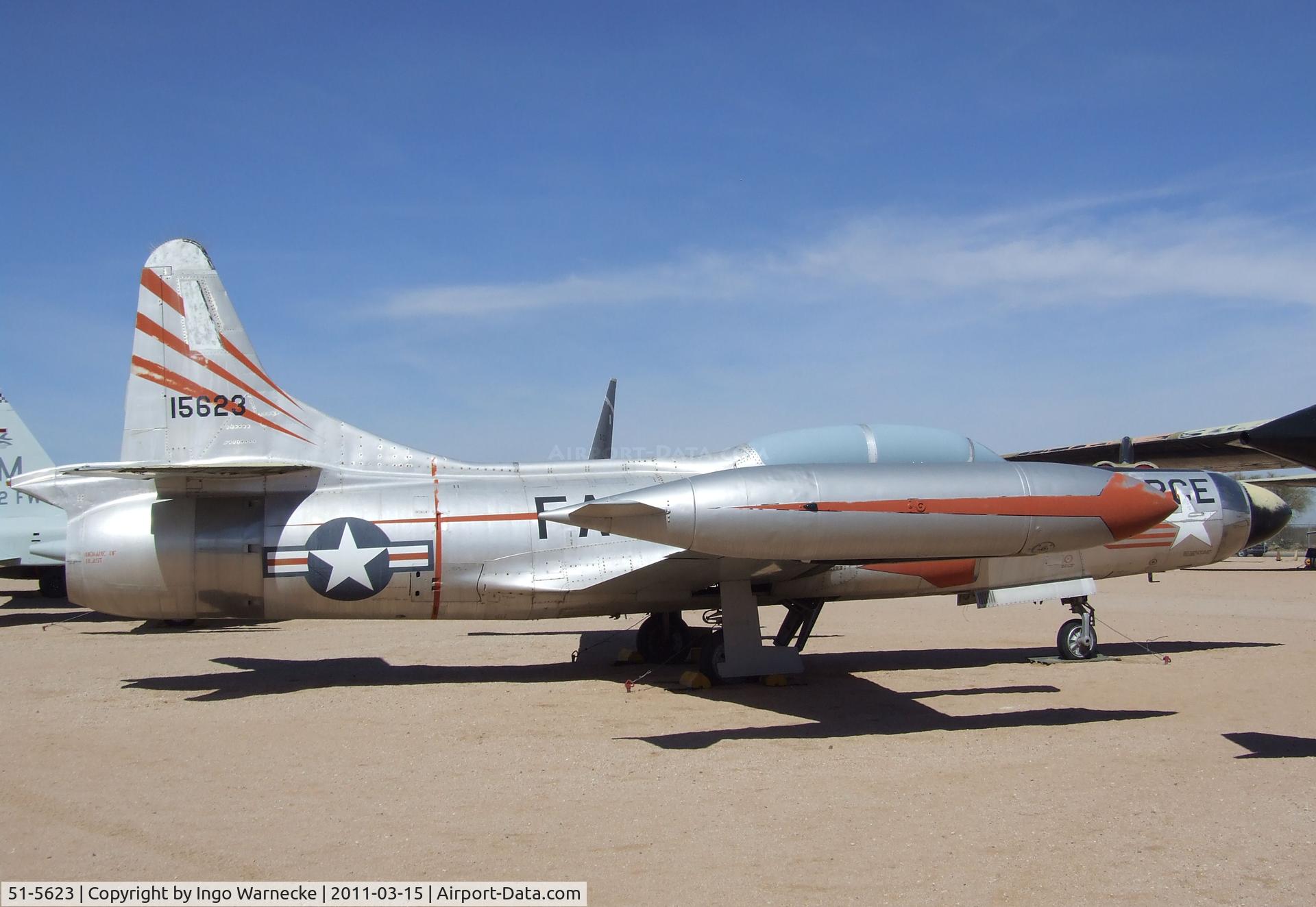 51-5623, 1951 Lockheed F-94C Starfire C/N 880-8219, Lockheed F-94C Starfire at the Pima Air & Space Museum, Tucson AZ