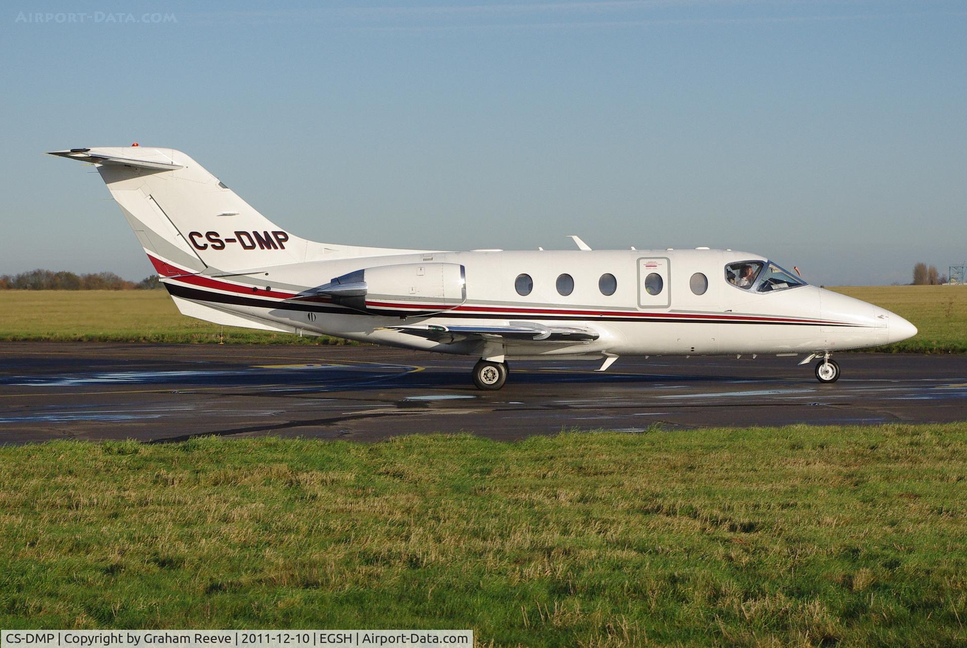 CS-DMP, 2007 Hawker Beechcraft 400A Beechjet Beechjet C/N RK-508, Departing from Norwich.