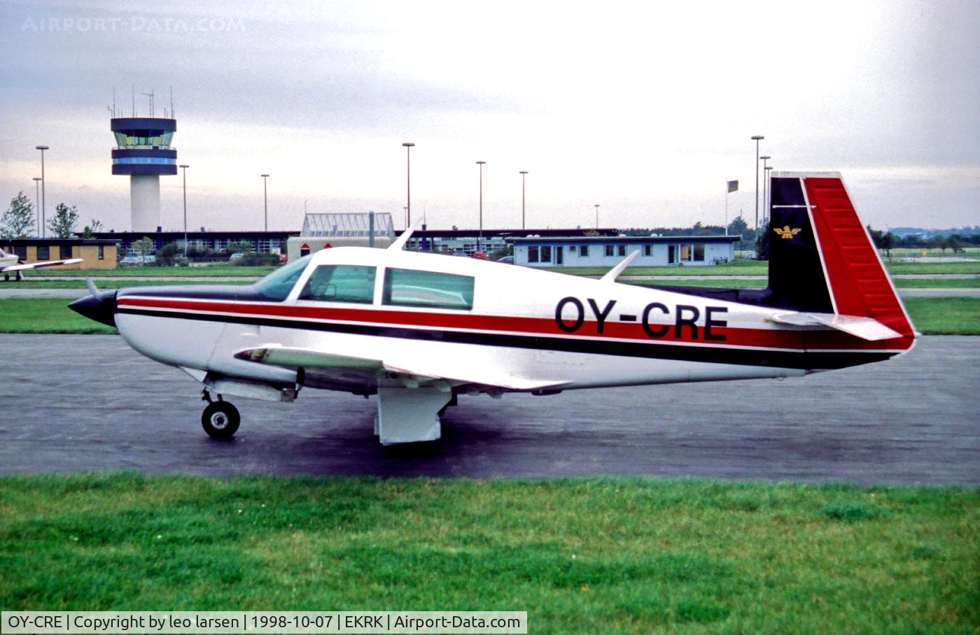 OY-CRE, 1979 Mooney M.20 K C/N 25-0209, Roskilde Denmark 7.10.98