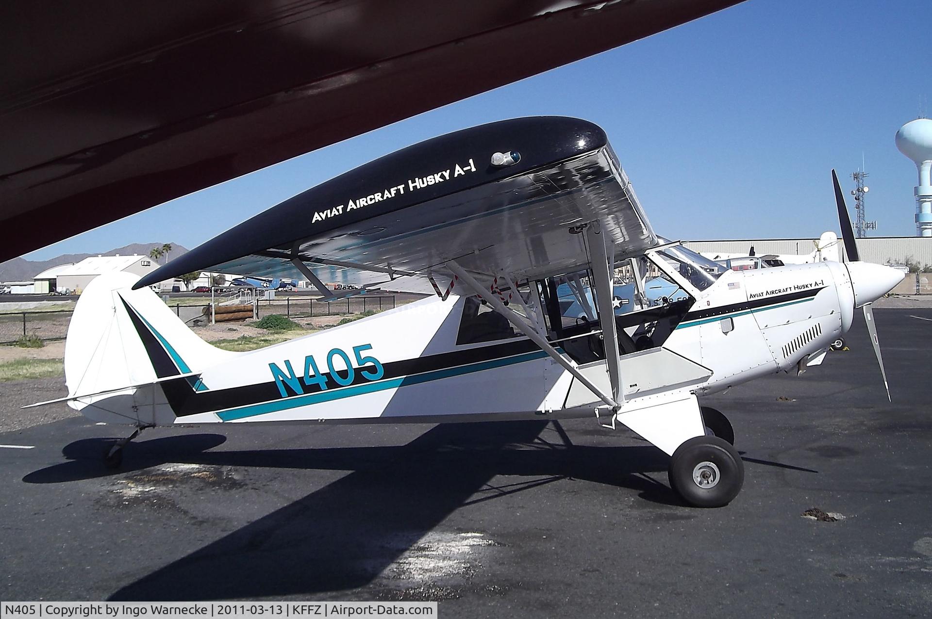 N405, 1996 Aviat A-1 Husky C/N 1340, Aviat A-1 Husky outside the CAF Museum at Falcon Field, Mesa AZ