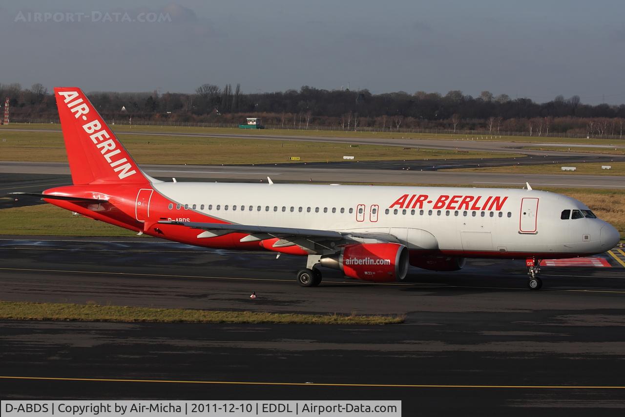 D-ABDS, 2007 Airbus A320-214 C/N 3289, Air Berlin