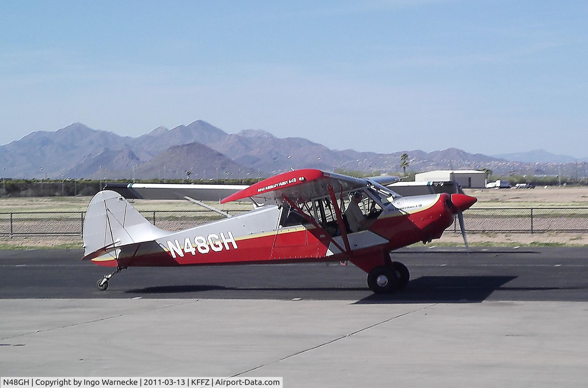 N48GH, 1999 Aviat A-1B Husky C/N 2049, Aviat A-1B Husky outside the CAF Museum at Falcon Field, Mesa AZ