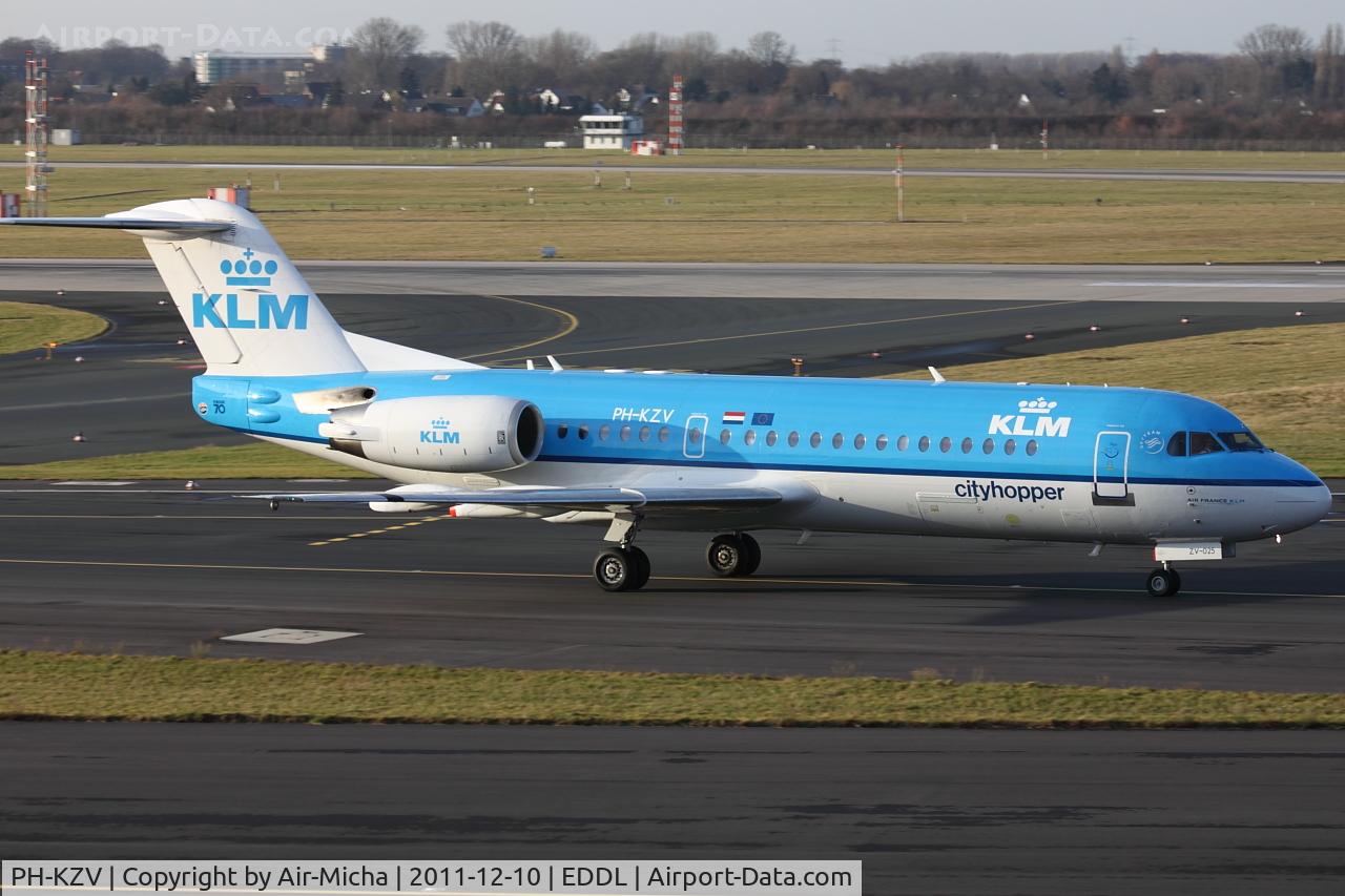 PH-KZV, 1995 Fokker 70 (F-28-0070) C/N 11556, KLM Cityhopper