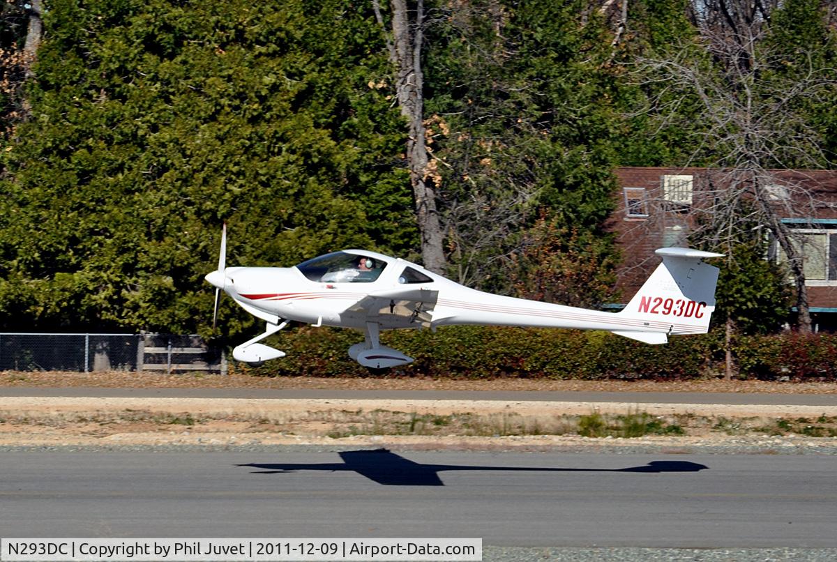 N293DC, 2002 Diamond DA-20C-1 Eclipse C/N C0193, N293DC taking off from the Nevada County Airport on 12-9-11.