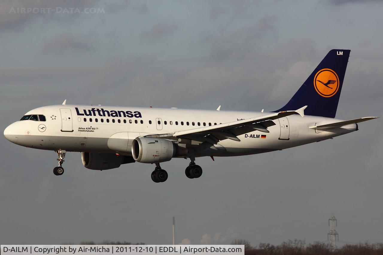 D-AILM, 1997 Airbus A319-114 C/N 694, Lufthansa