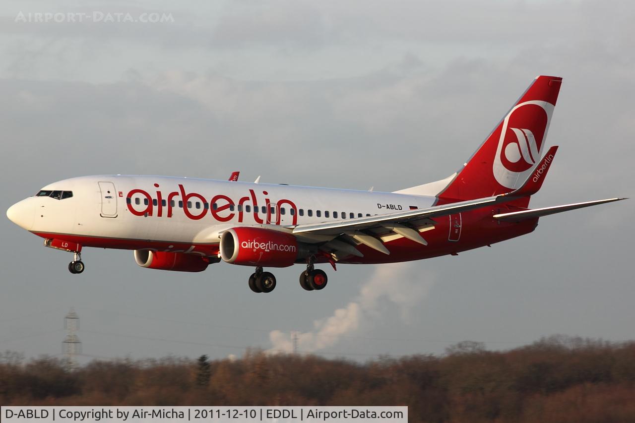 D-ABLD, 2008 Boeing 737-76J C/N 36117, Air Berlin