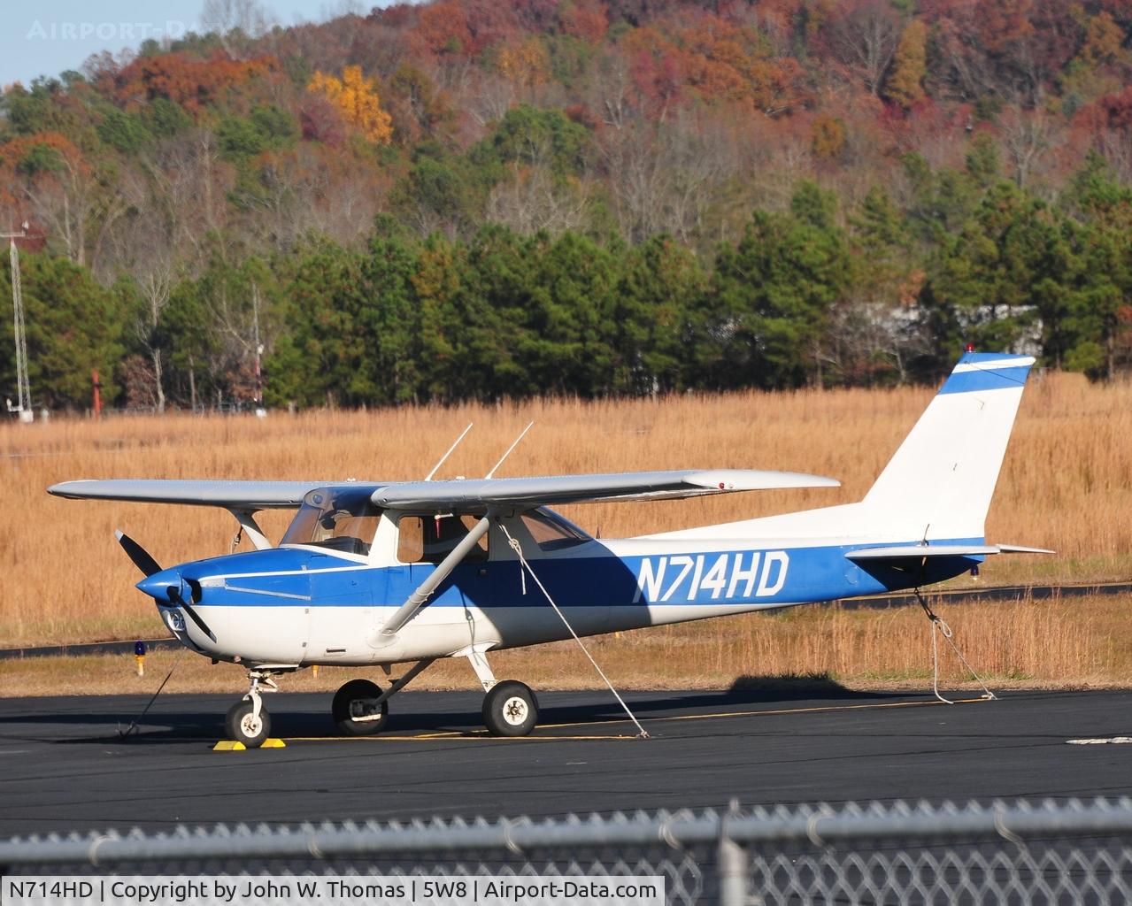 N714HD, 1977 Cessna 150M C/N 15079181, At rest...