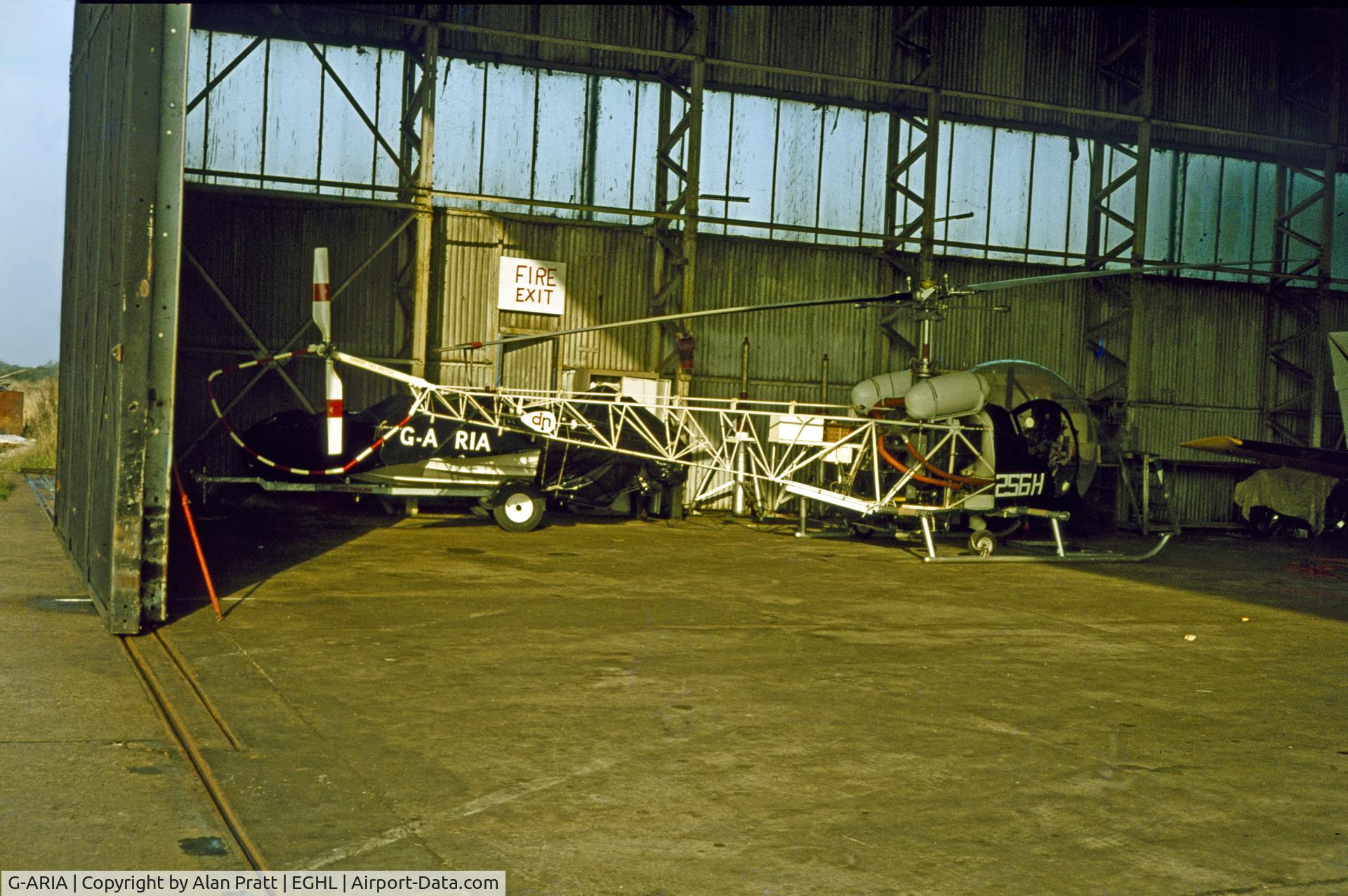 G-ARIA, 1947 Bell 47G C/N D6, taken in the 1970s