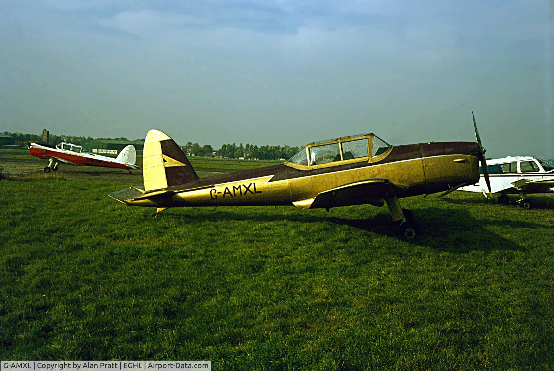 G-AMXL, 1951 De Havilland DHC-1 Chipmunk 22 C/N C1/0242, taken early 1970s