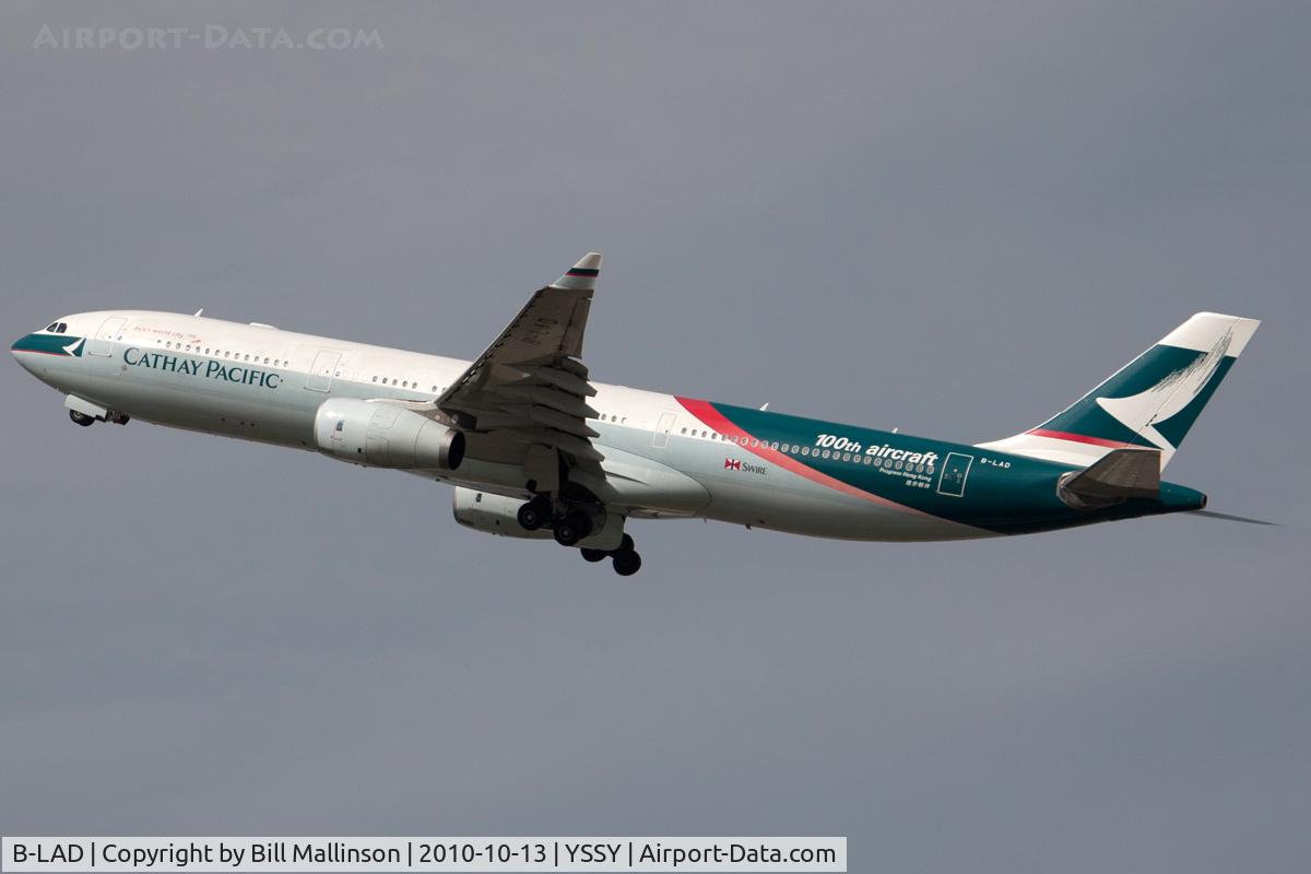 B-LAD, 2006 Airbus A330-343X C/N 776, away from 34L
