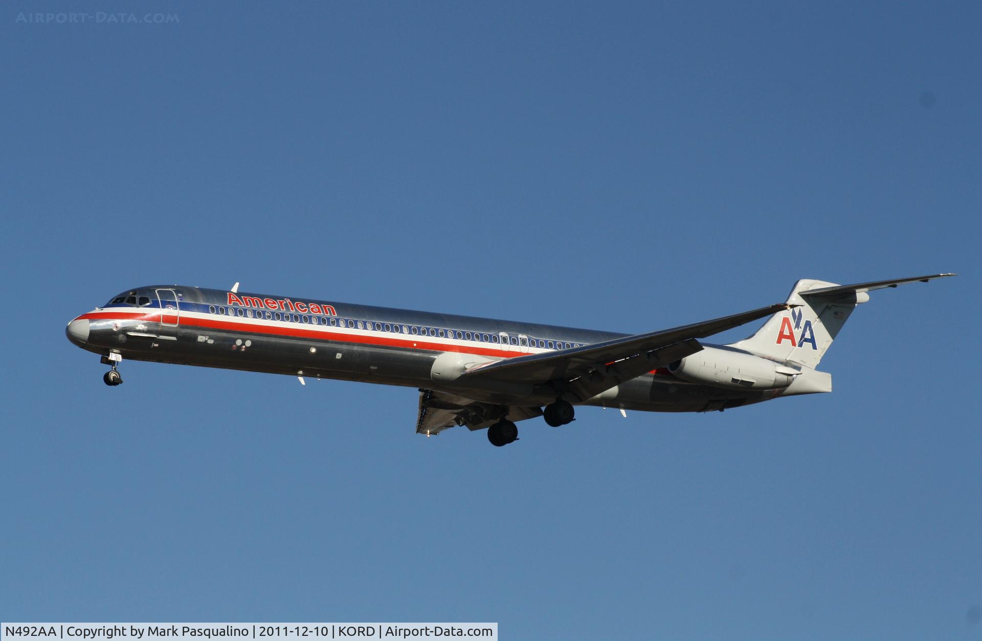 N492AA, 1989 McDonnell Douglas MD-82 (DC-9-82) C/N 49730, MD-82