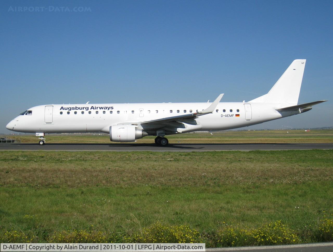 D-AEMF, 2009 Embraer 190AR (ERJ-190-100IGW) C/N 19000310, On Alpha-Loop and not yet issued with the airline's dress