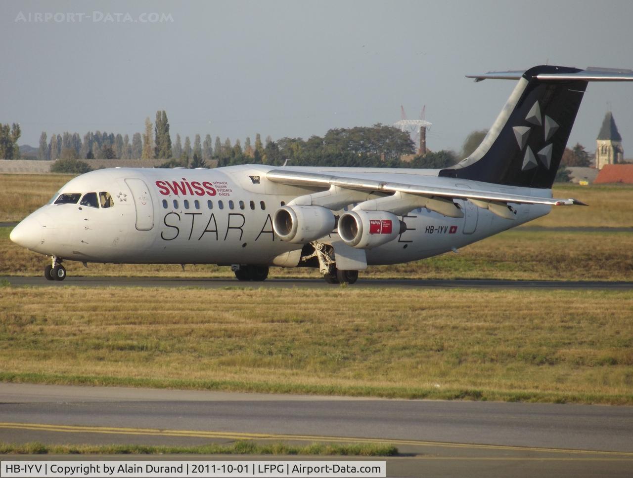 HB-IYV, 2000 British Aerospace Avro 146-RJ100 C/N E3377, The way to Switzerland was not straight from the factory as Yankee-Victor first served Cityflyer and then British Airways Cityflyer before crossing the Channel for a change of residency.