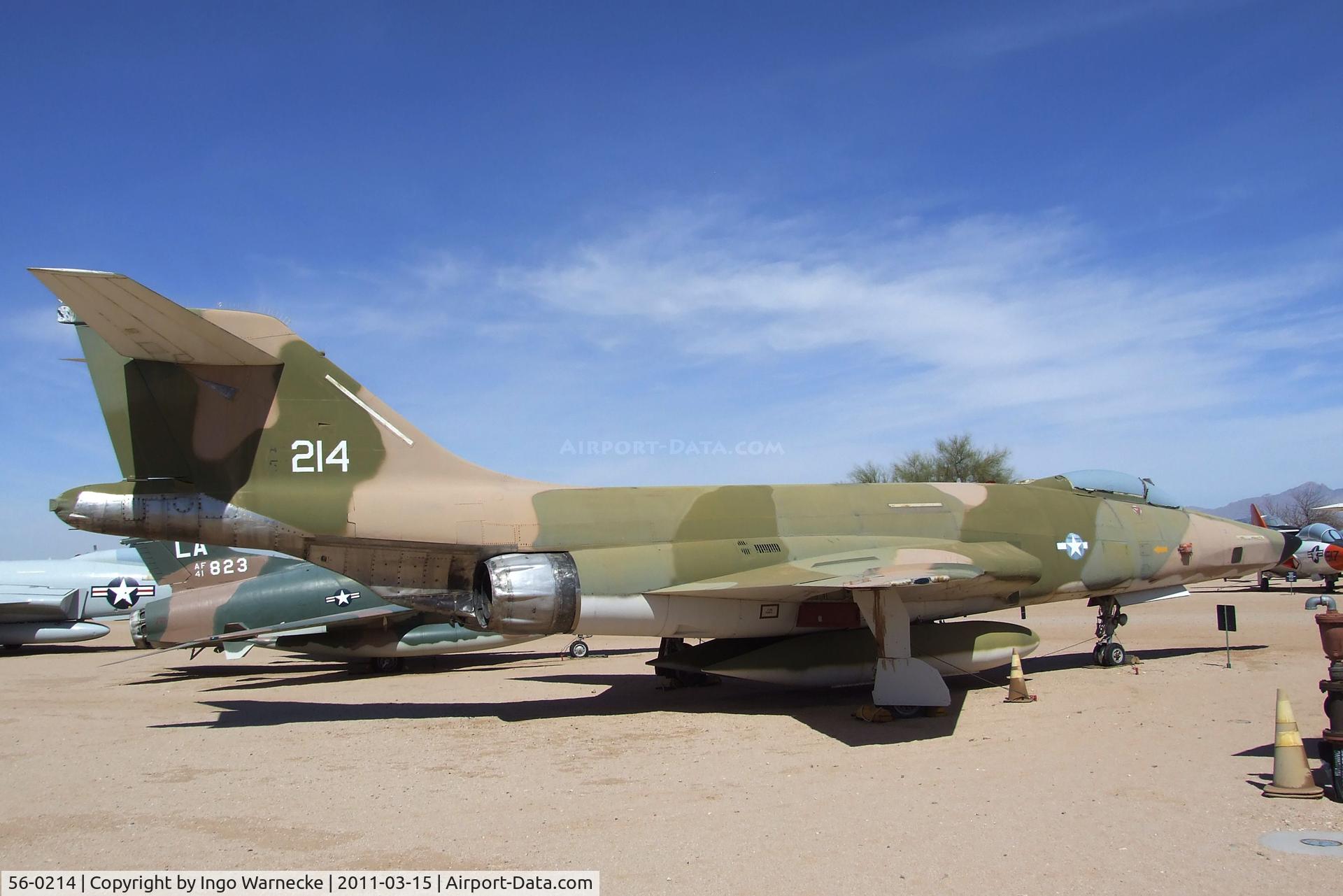 56-0214, 1956 McDonnell RF-101C Voodoo C/N 230, McDonnell RF-101C Voodoo at the Pima Air & Space Museum, Tucson AZ