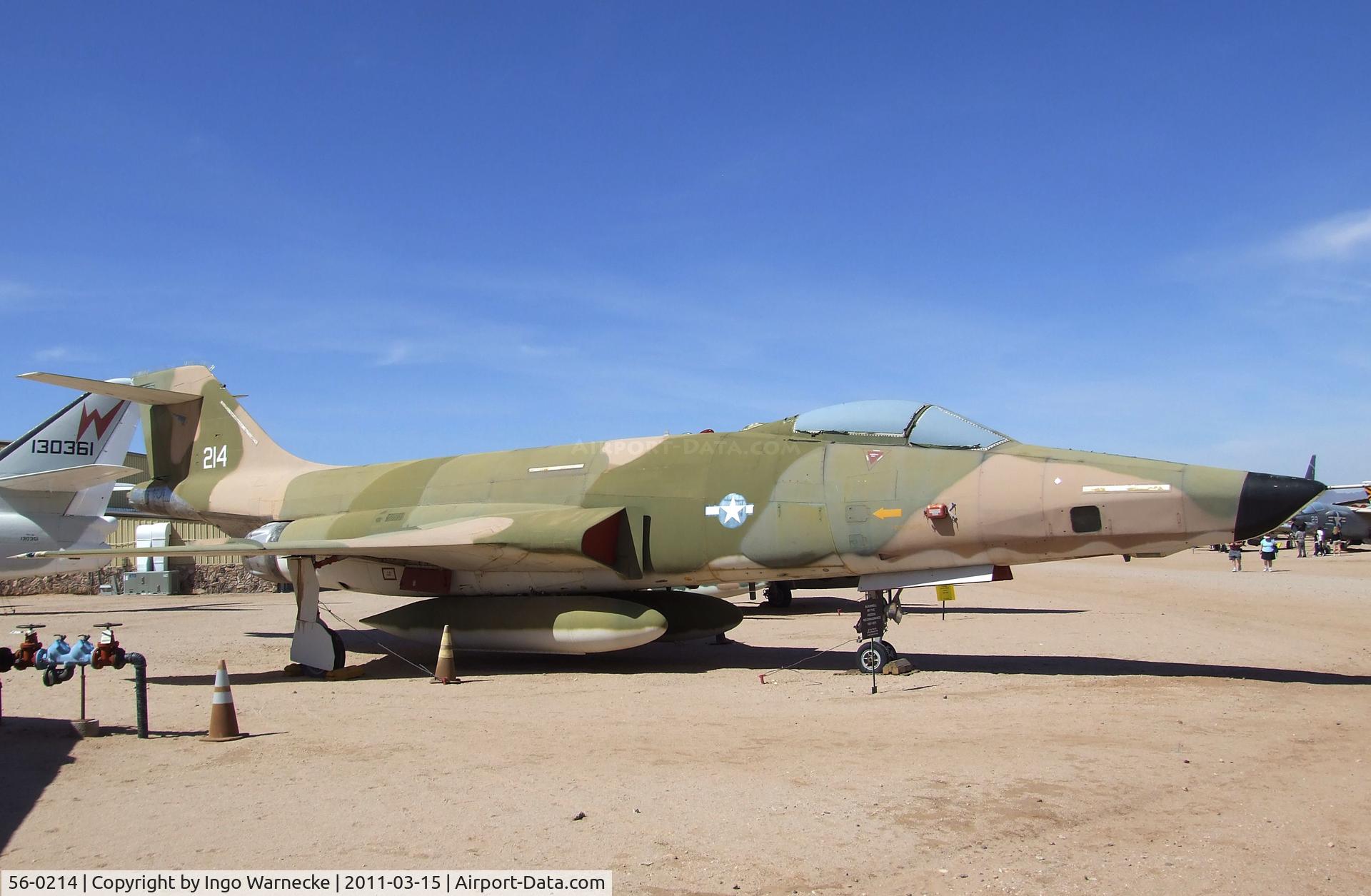 56-0214, 1956 McDonnell RF-101C Voodoo C/N 230, McDonnell RF-101C Voodoo at the Pima Air & Space Museum, Tucson AZ