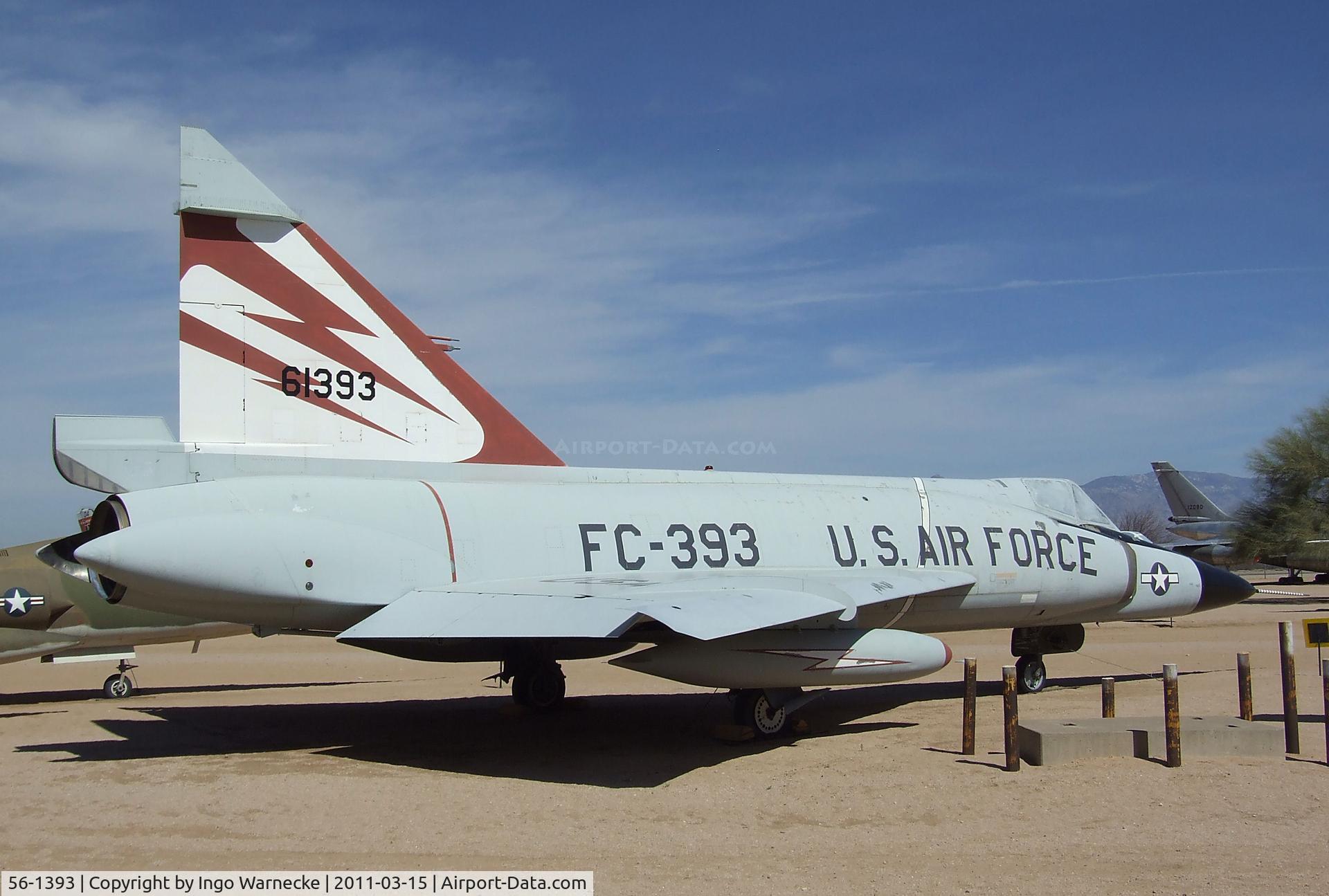 56-1393, 1956 Convair F-102A Delta Dagger C/N 8-10-340, Convair F-102A Delta Dagger at the Pima Air & Space Museum, Tucson AZ