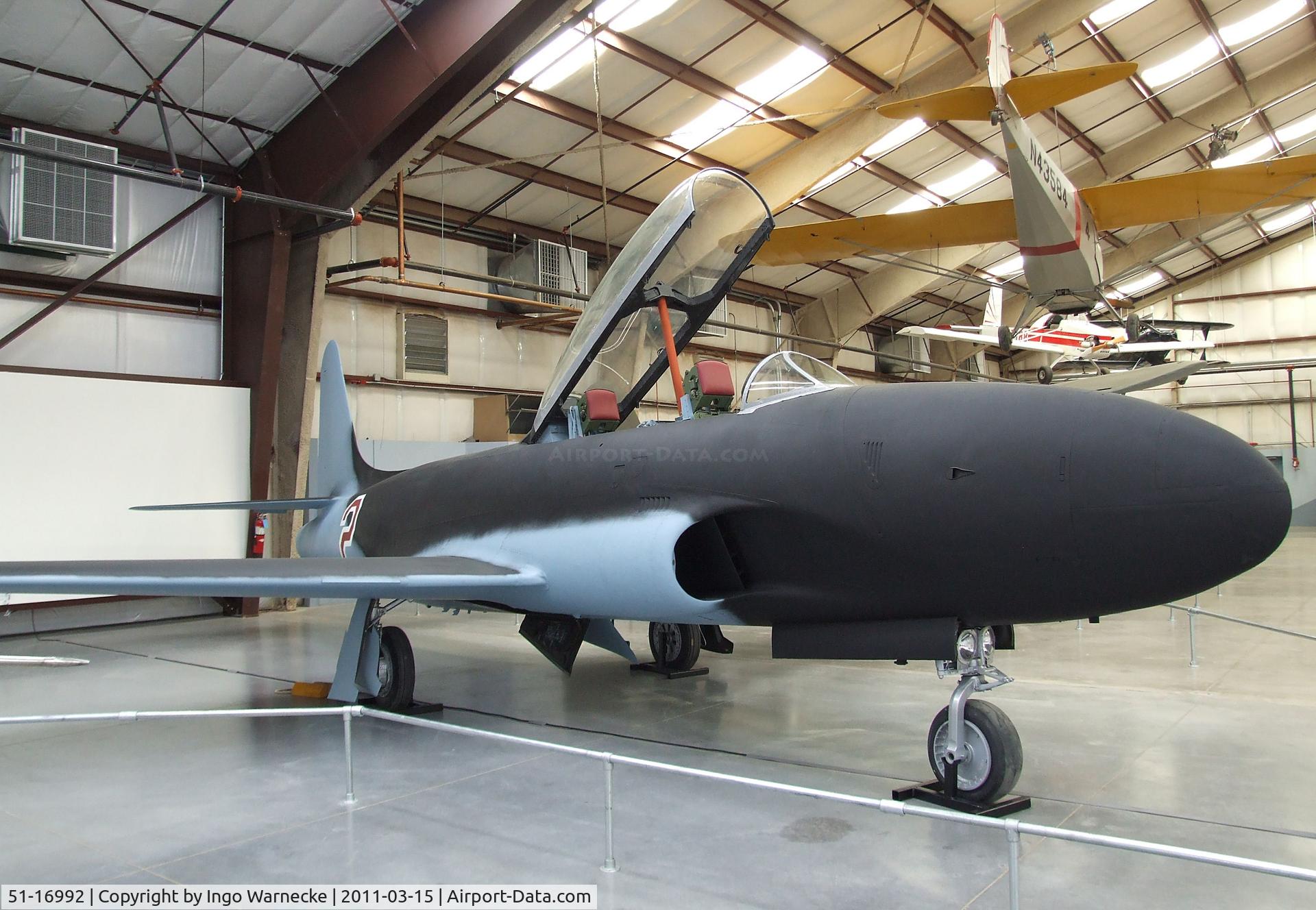 51-16992, 1951 Lockheed T-33A Shooting Star C/N 580-7111, Lockheed T-33A Shooting Star (here displayed in the paint scheme of a 