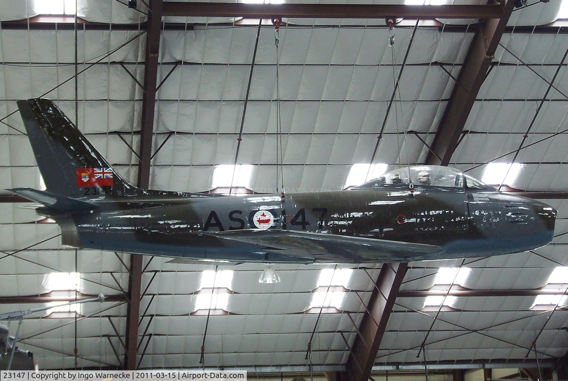 23147, Canadair CL-13A Sabre 5 C/N 23147, Canadair CL-13A Sabre Mk5 (North American F-86 Sabre) at the Pima Air & Space Museum, Tucson AZ