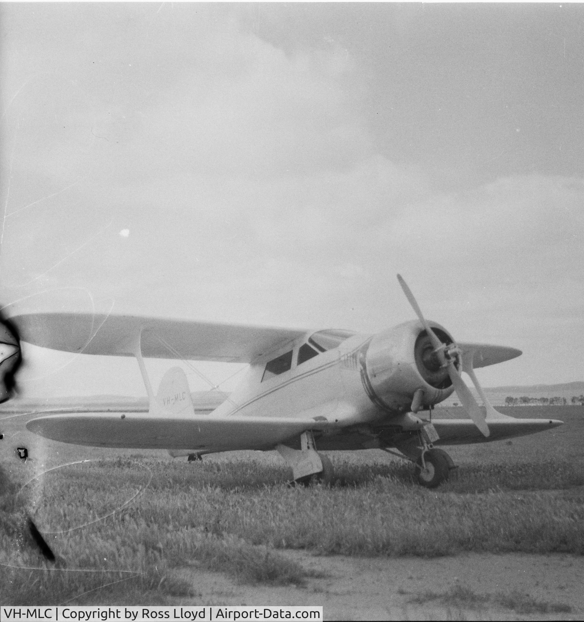 VH-MLC, 1965 Beech 95-B55 Baron C/N TC-867, Photo most likely taken in South Australia around 1960