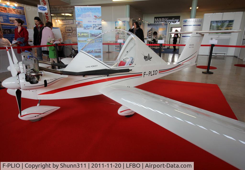 F-PLIO, 2011 Colomban MC-15 Cri-Cri (Cricket) C/N 646, Used as static display inside Terminal 1 during 'Des Etoiles et des Hommes' Forum 2011