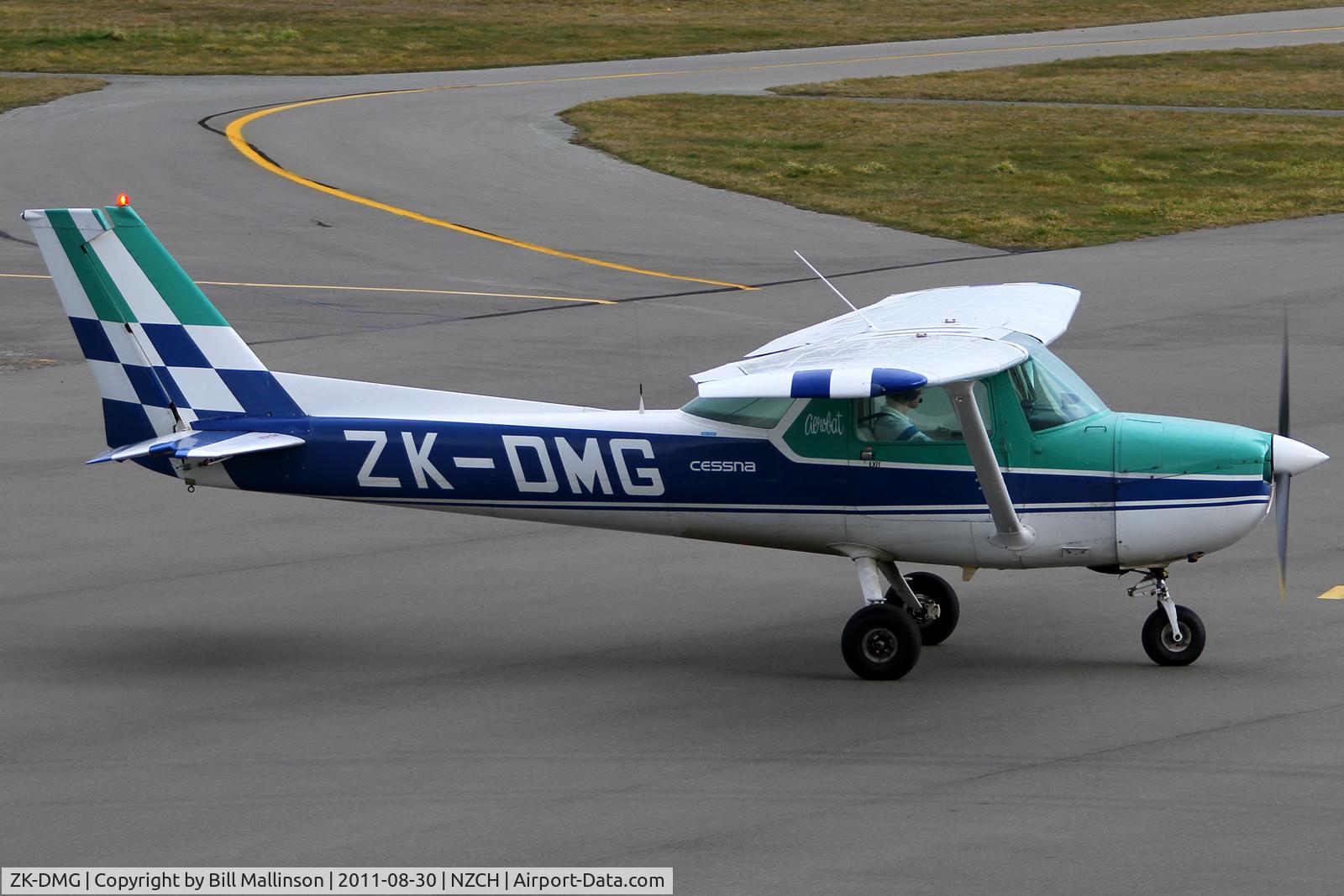 ZK-DMG, Cessna A150L Aerobat C/N A1500443, taxiing to refuel