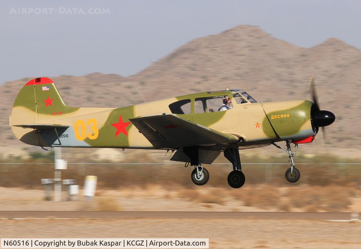 N60516, 1977 Yakovlev Yak-18T C/N 7200315, Casa Grande