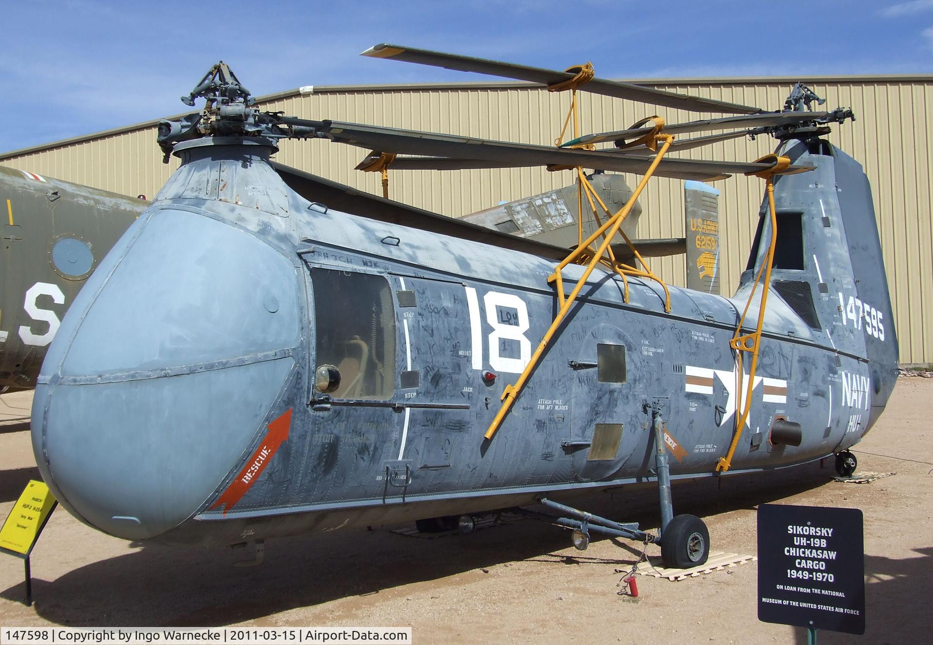 147598, Piasecki HUP-3 Retriever C/N Not found 147598, Piasecki HUP-3 Retriever at the Pima Air & Space Museum, Tucson AZ