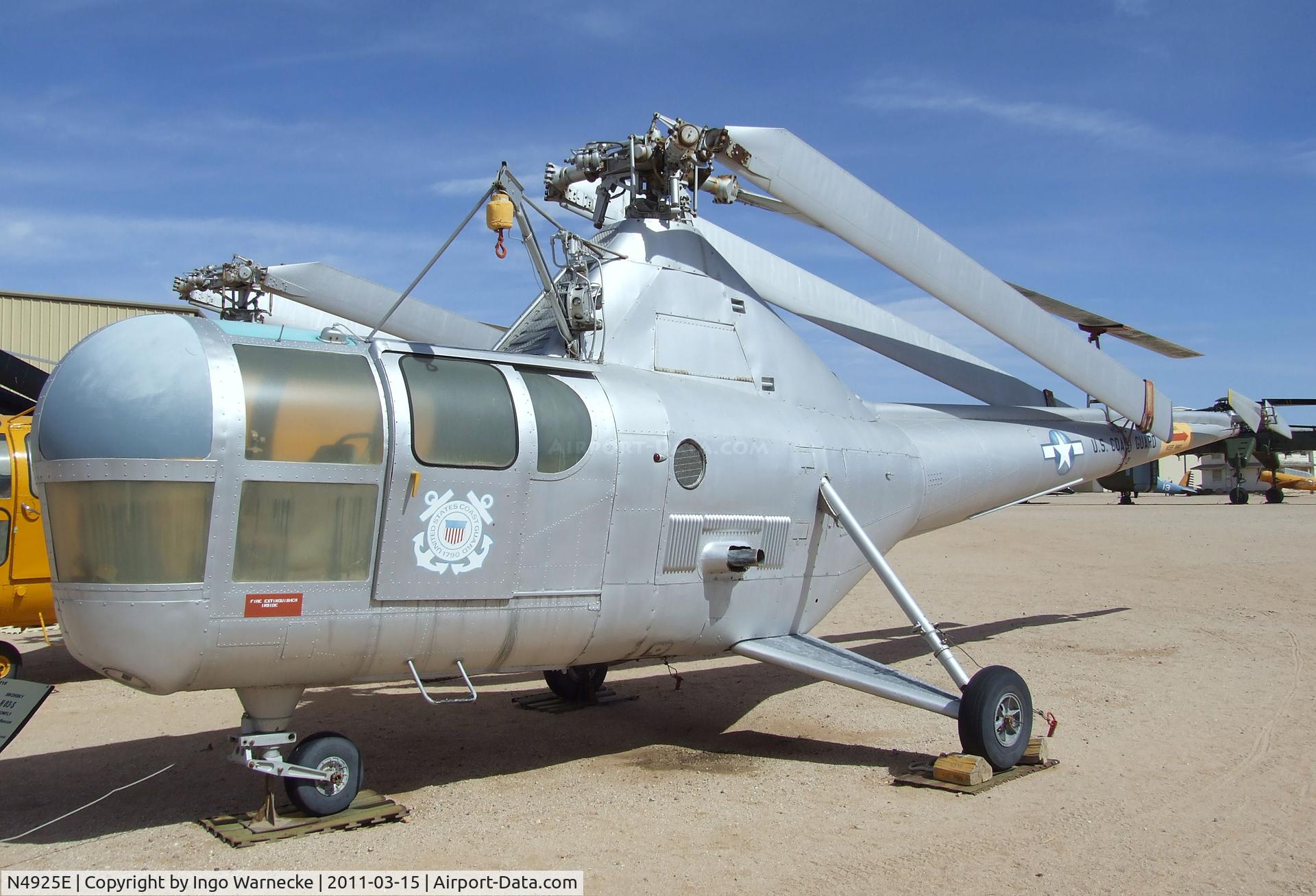 N4925E, 1946 Sikorsky S-51 C/N 232, Sikorsky HO3S-1 Dragonfly at the Pima Air & Space Museum, Tucson AZ