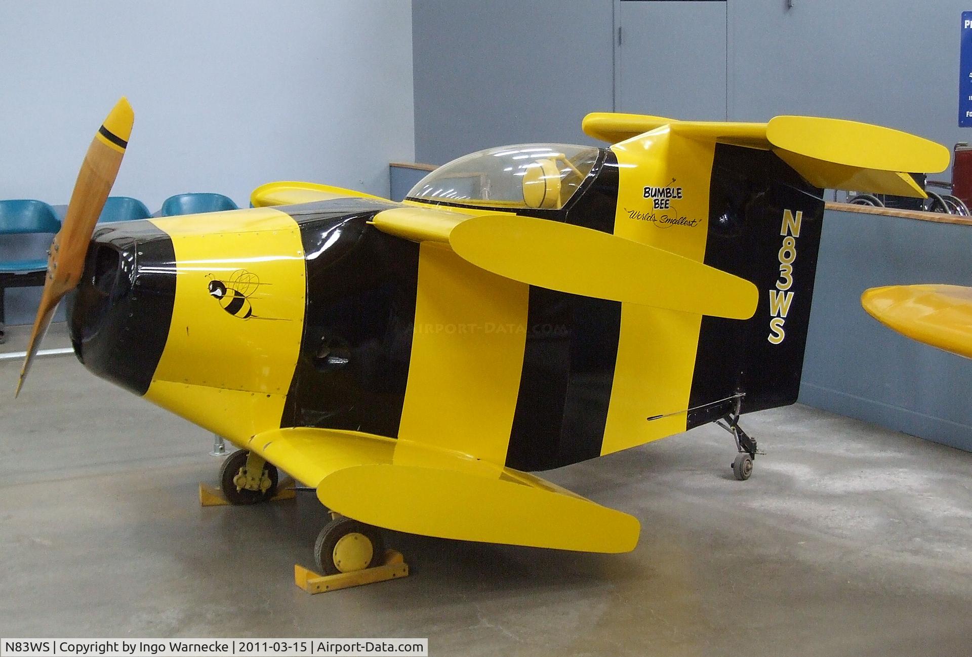 N83WS, Starr Bumble Bee C/N 1, Robert Starr Bumblebee (world's smallest aircraft) at the Pima Air & Space Museum, Tucson AZ