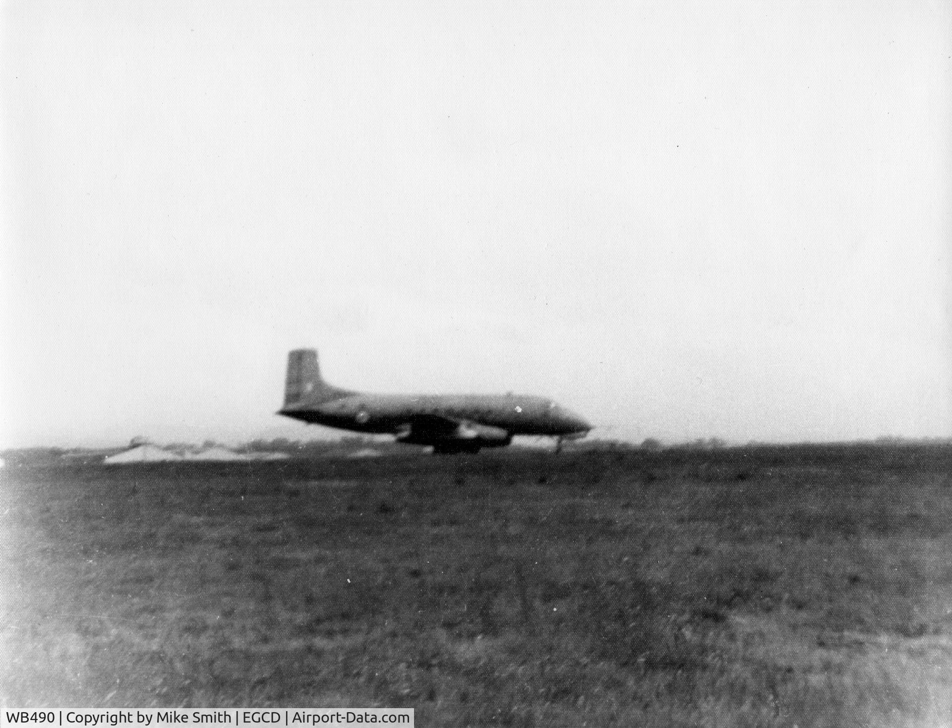 WB490, Avro 706 Ashton 1 C/N 1, Taken at Woodford, Cheshire in 1959, just before it was unfortunately scrapped. I apologise for the quality, it was taken with a Box Brownie!