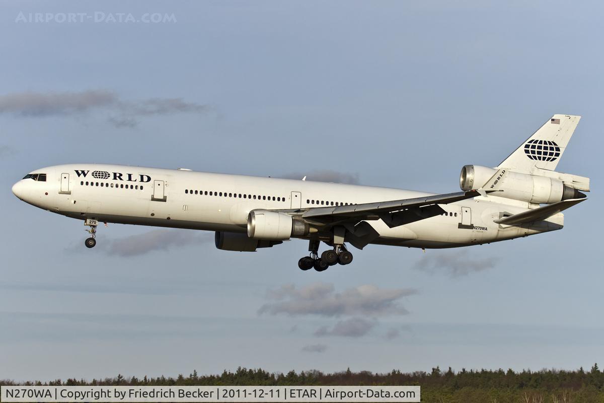 N270WA, McDonnell Douglas MD-11 C/N 48449, on final