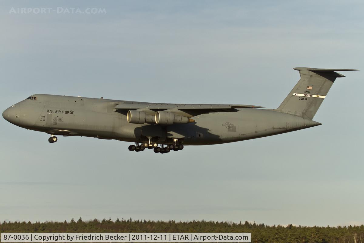 87-0036, 1987 Lockheed C-5B Galaxy C/N 500-0122, on final