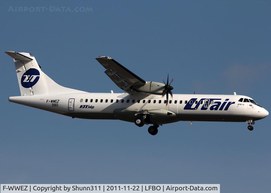F-WWEZ, 2011 ATR 72-212A C/N 980, C/n 980 - To be VQ-BLM