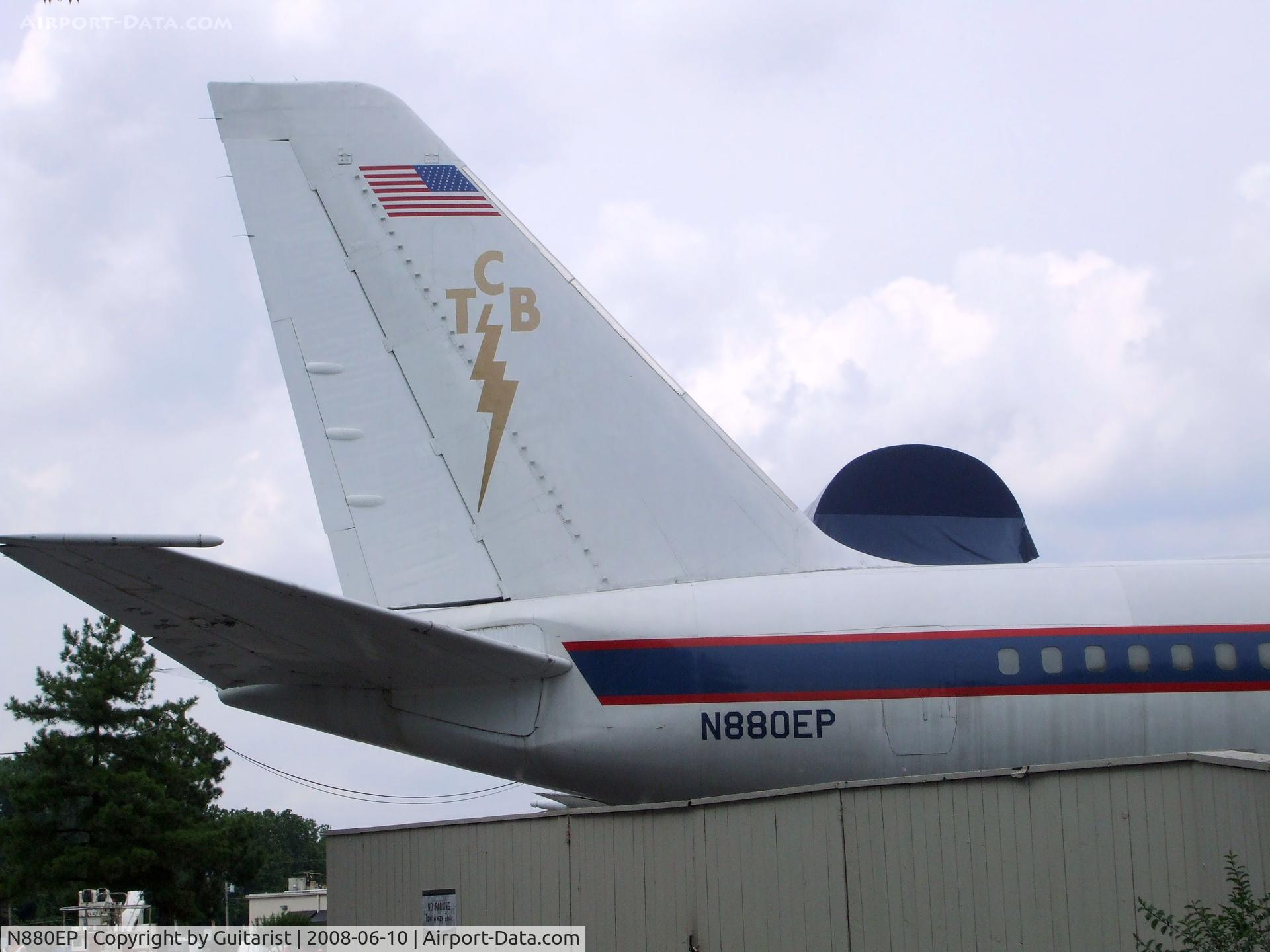 N880EP, 1960 Convair 880-22-2 C/N 22-00-38, A lovely  aeroplane TCB stands for Taking Care of Business(in a lightning flash) 
