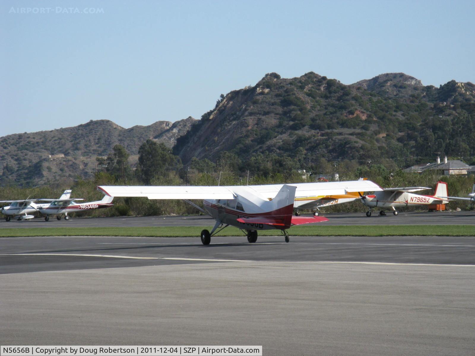 N5656B, 1983 Maule M-7-235 Super Rocket C/N 4002C, 1983 Maule M-7-235 SUPER ROCKET, Lycoming IO-540-W1A5D 235 Hp, Sensenich CS prop, Micro vortex generators, takeoff roll Rwy 04