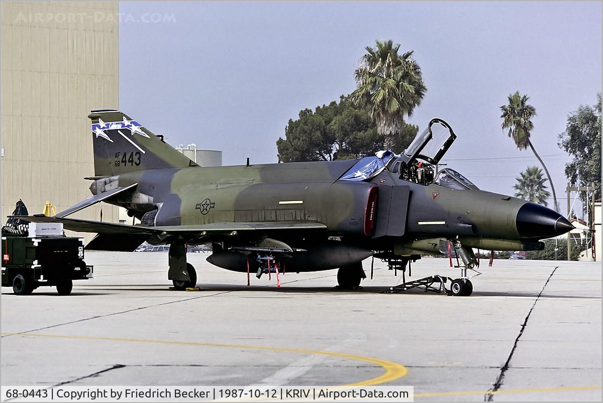68-0443, 1968 McDonnell Douglas F-4E Phantom II C/N 3580, preparing for the next training mission