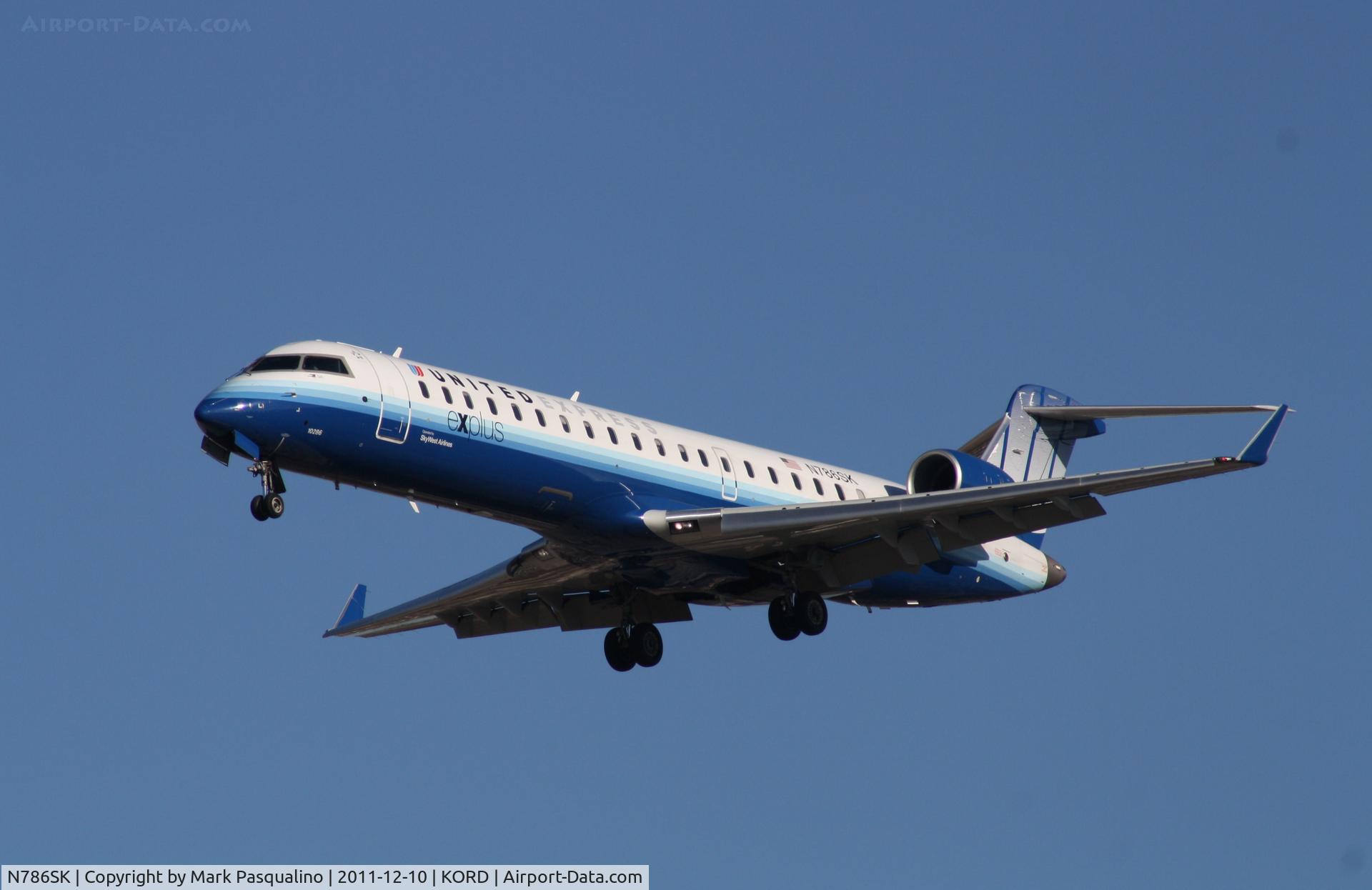 N786SK, 2009 Bombardier CRJ-700 (CL-600-2C10) Regional Jet C/N 10286, CL-600-2C10