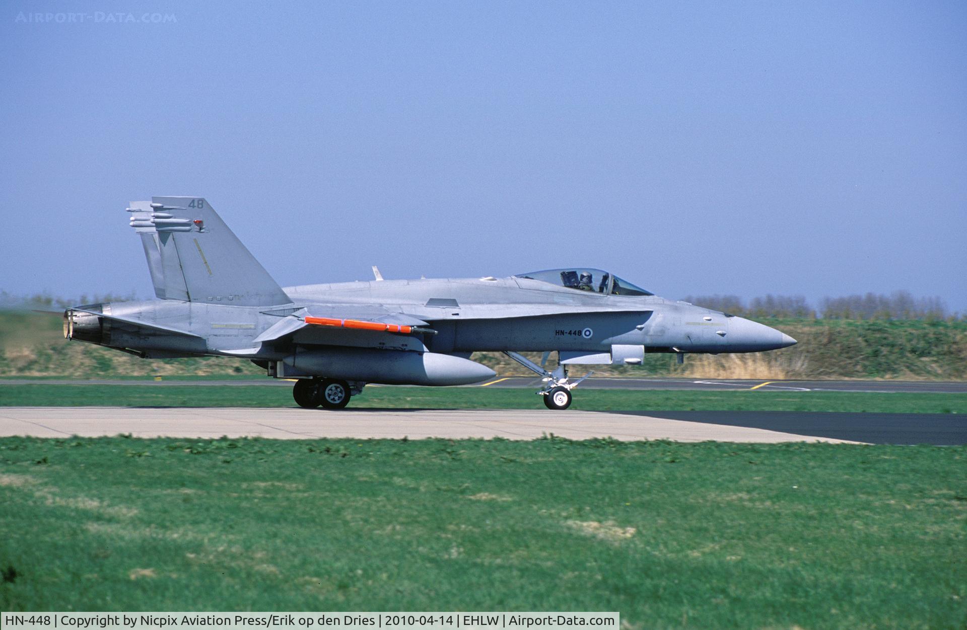 HN-448, McDonnell Douglas F-18C Hornet C/N 1475/FNC048, HN-448 on the runway of Leeuwarden AB.