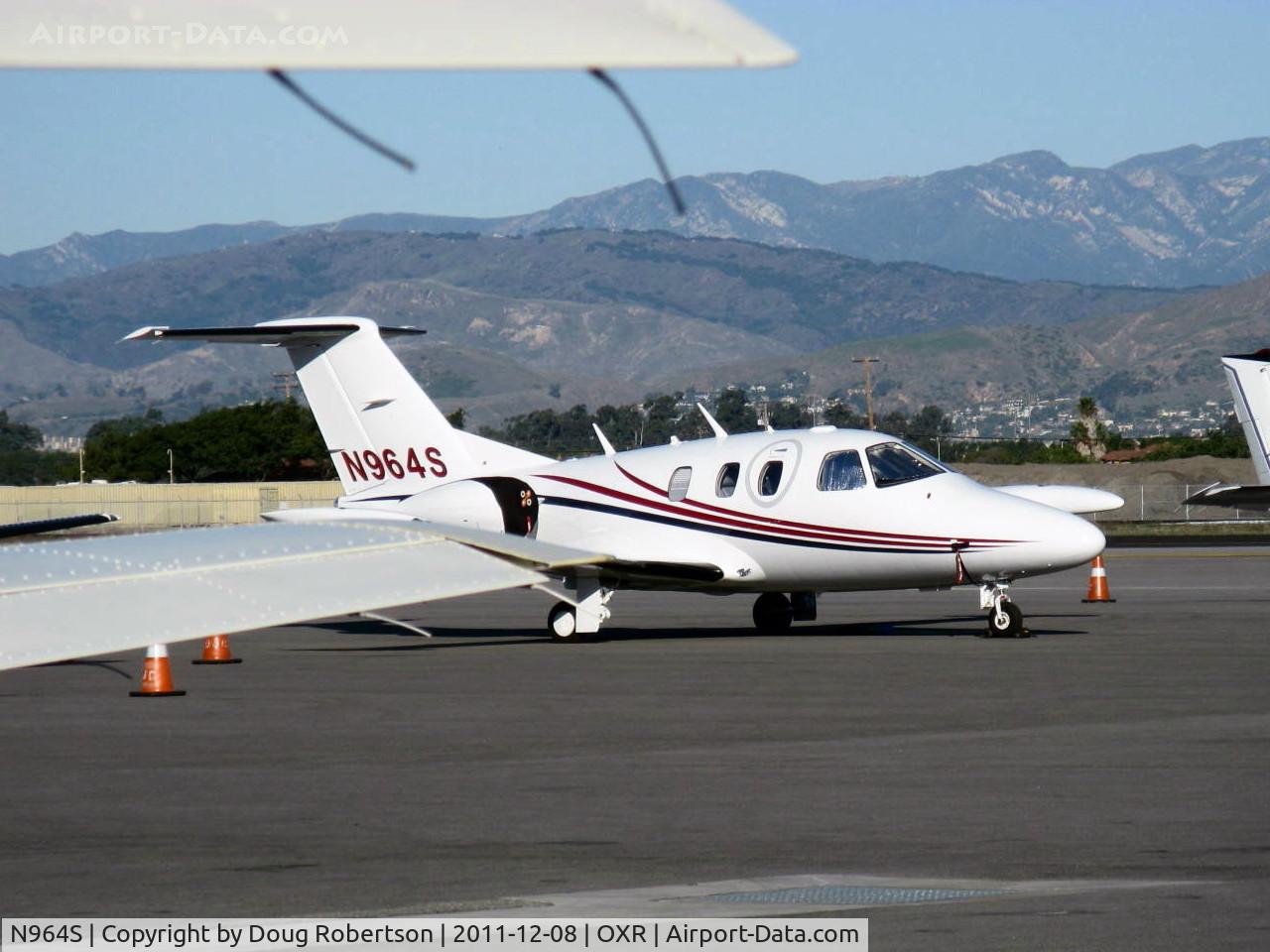 N964S, 2008 Eclipse Aviation Corp EA500 C/N 000132, 2008 Eclipse EA500 VLJ, two P&W(C)PW610F-A Turbofans 900 lb st each