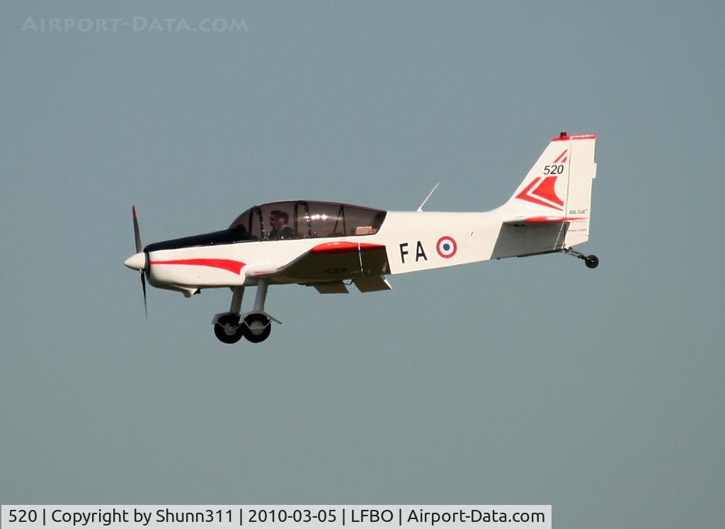 520, Jodel D-140R Abeille C/N 520, C/n 520 - Landing rwy 32R for the CEV area...