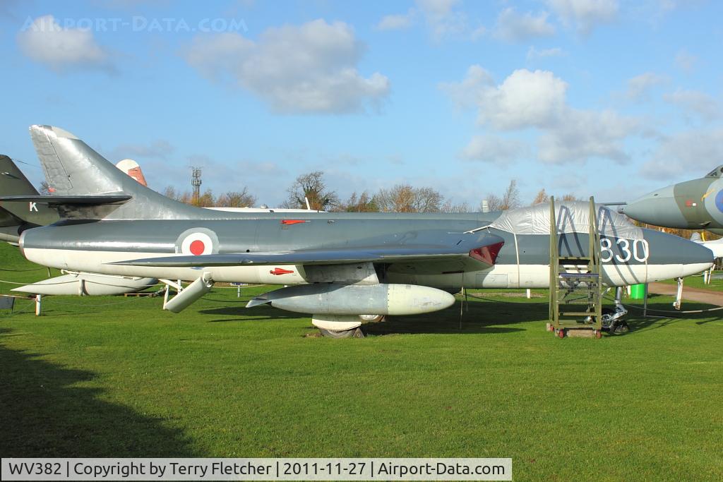 WV382, 1955 Hawker Hunter GA.11 C/N 41H-670828, 1955 Hawker Hunter GA.11, c/n: 41H-670828 at Aeropark at East Midlands