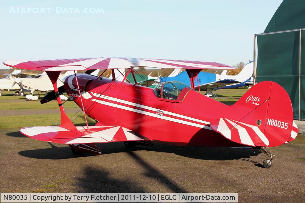 N80035, 1974 Aerotek Pitts S-2A Special C/N 2070, 1974 Aerotek PITTS S-2A, c/n: 2070 at its Panshanger base