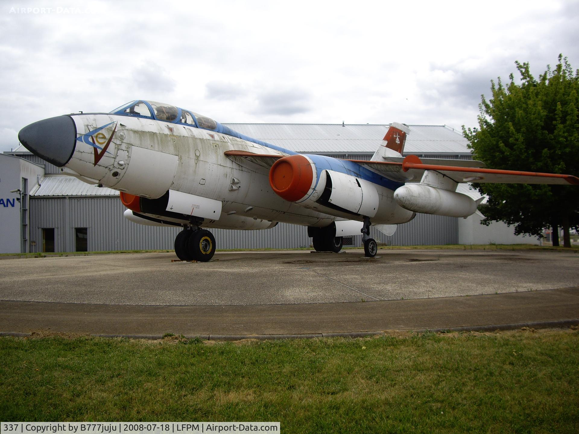 337, Sud Aviation SO.4050A Vautour II N C/N 84, on display at SNECMA Museum entrance