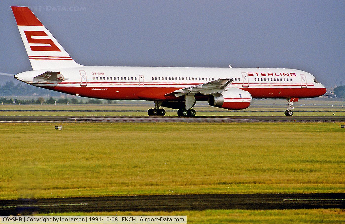 OY-SHB, 1991 Boeing 757-2J4 C/N 25220, Copenhagen Kastrup 8.10.91