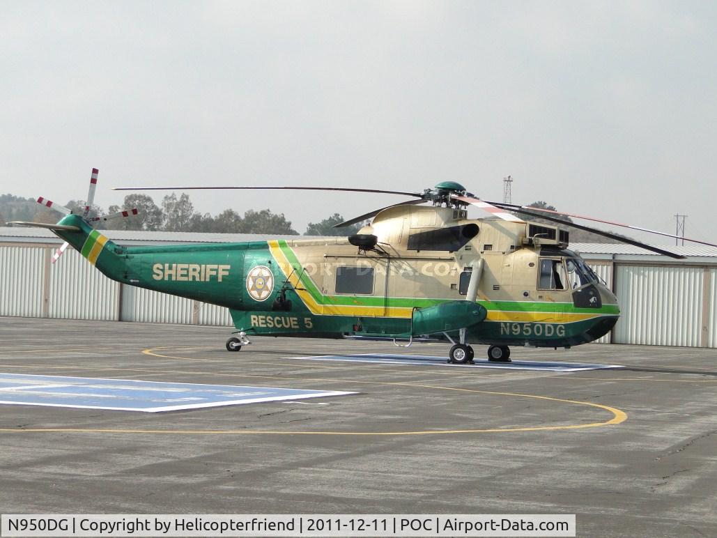 N950DG, Sikorsky UH-3H Sea King C/N 149724, Parked on LA Co Air Ops helipad 2