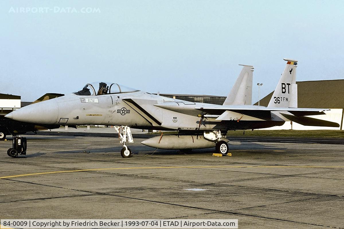 84-0009, 1984 McDonnell Douglas F-15C Eagle C/N 0918/C312, static diaplay
