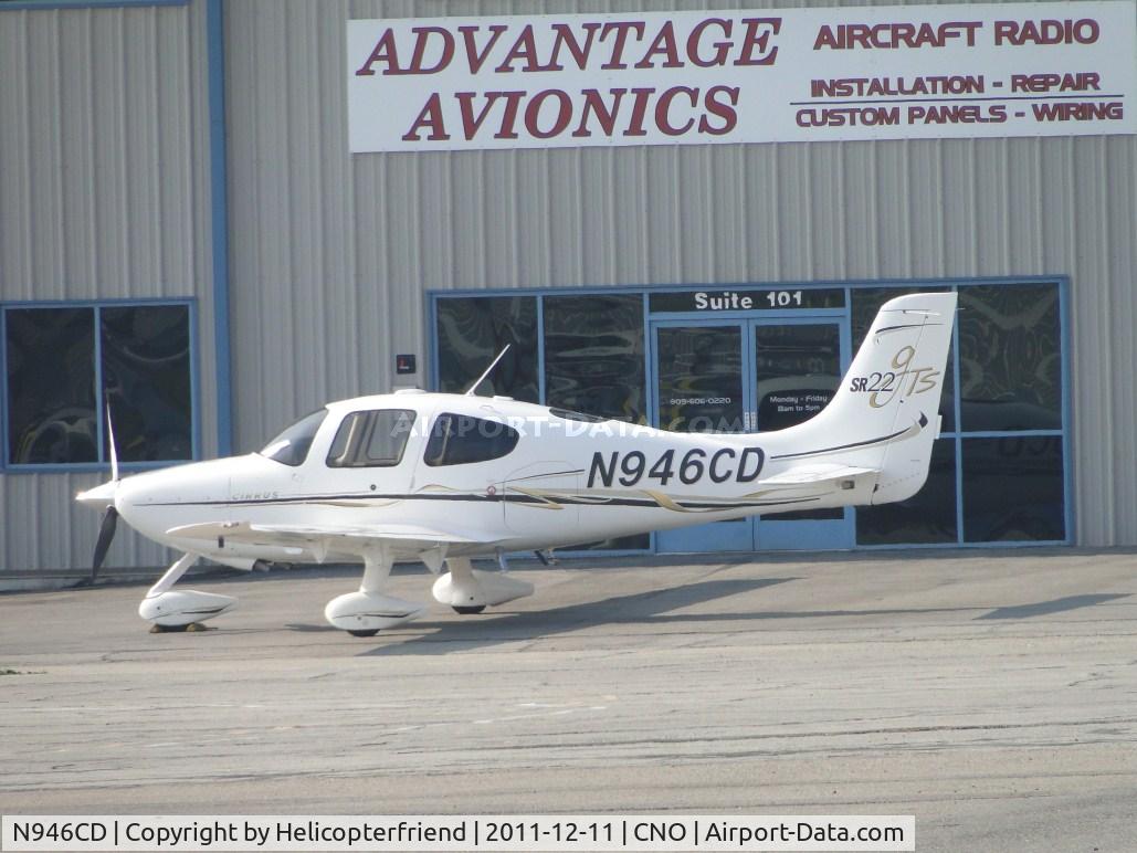 N946CD, 2006 Cirrus SR22 C/N 1839, Parked near Advantage Avionics