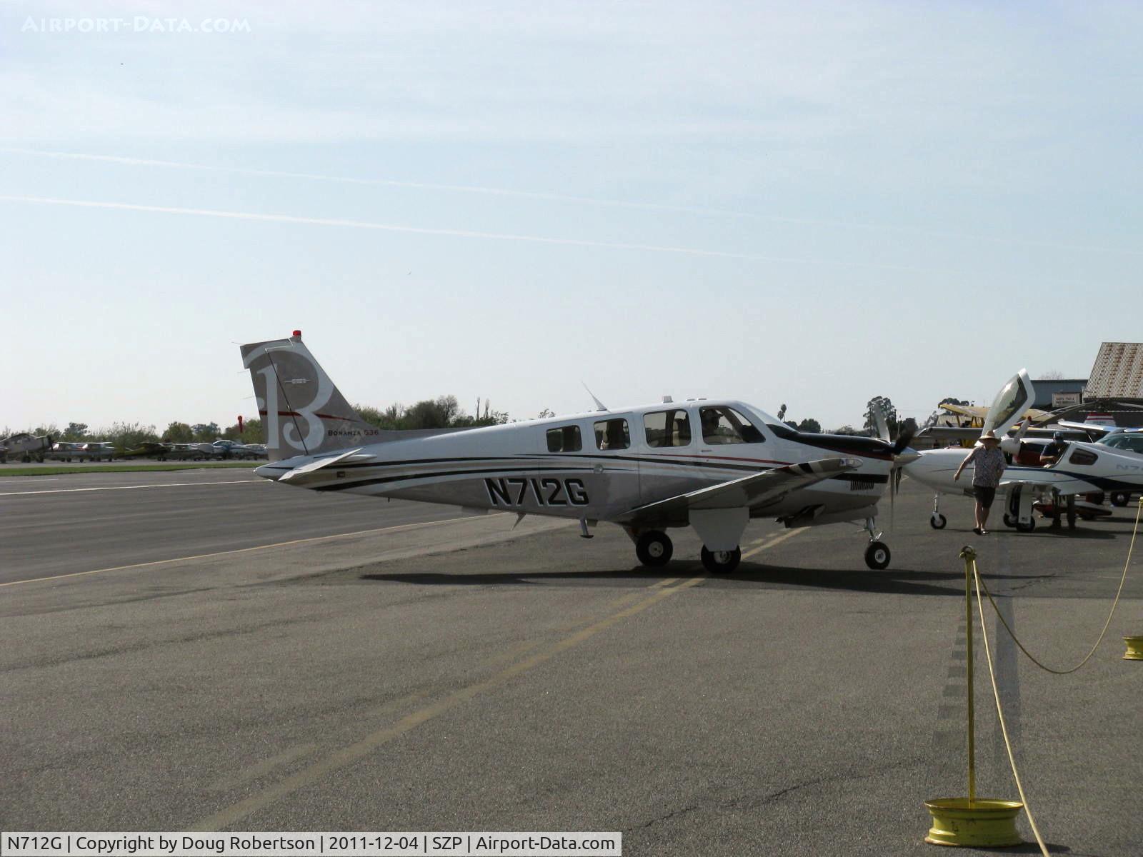 N712G, Hawker Beechcraft G36 C/N E-3965, 2011 Hawker Beech G36 BONANZA, Continental IO-550-B 300 Hp