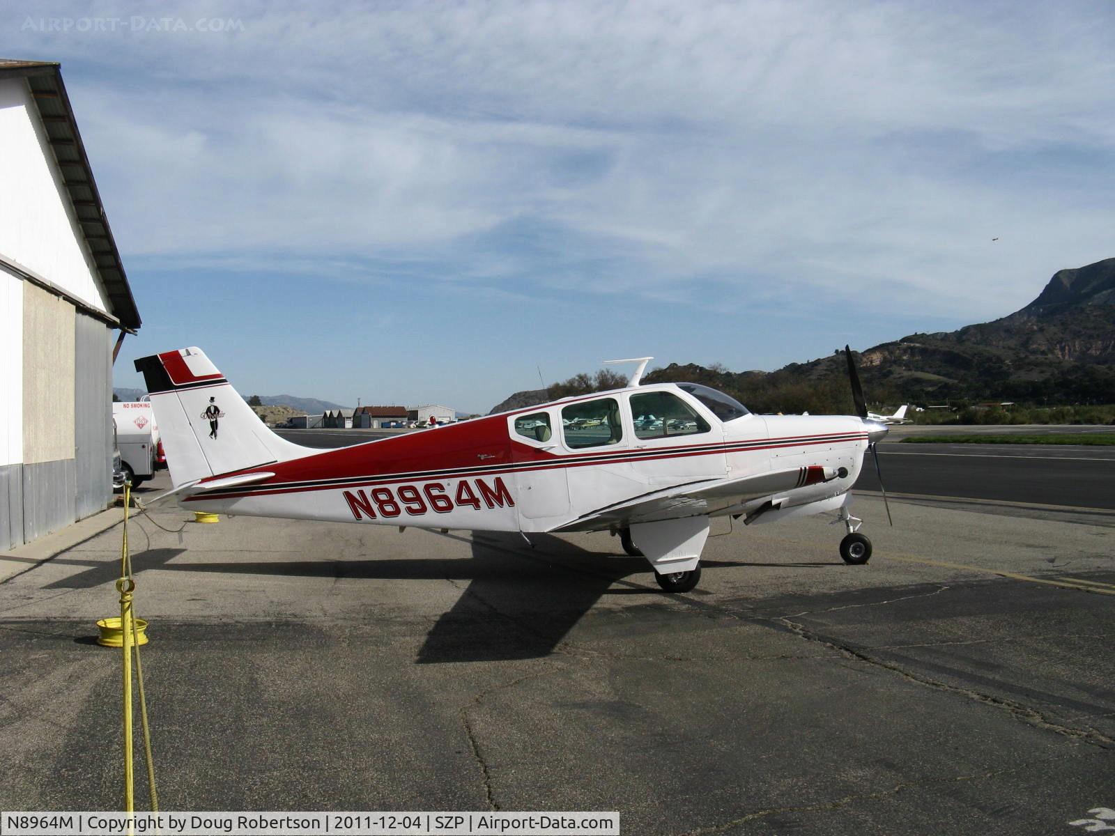 N8964M, 1963 Beech 35-B33 Debonair C/N CD-720, 1963 Beech 35-B33 DEBONAIR, Continental IO-470-J 225 Hp